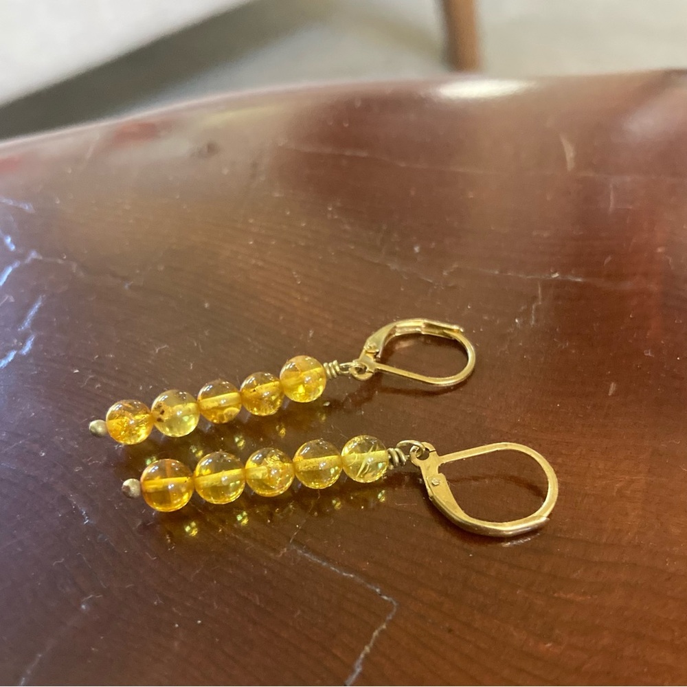 Authentic Natural Baltic Amber earrings